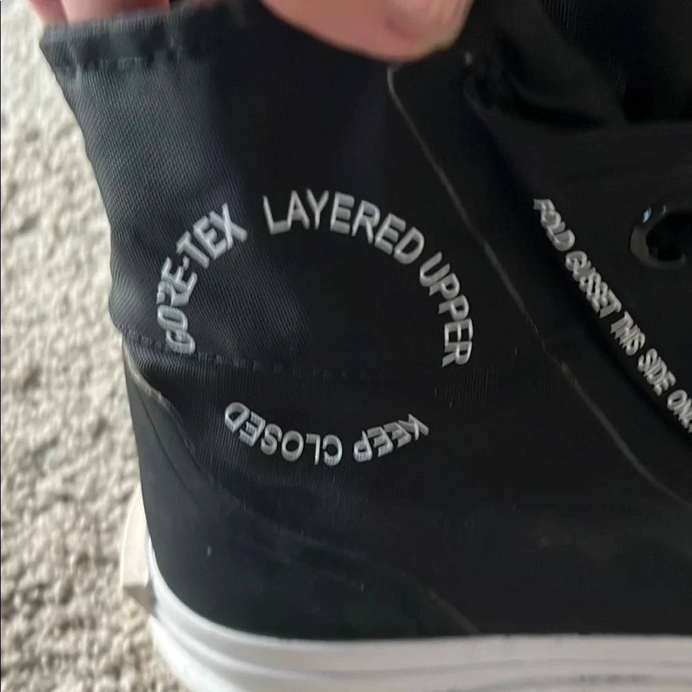 Converse All-Star Black and White High-Top Athletic Shoes - Picture 5 of 8